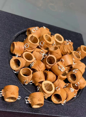 橄榄核三星堆面具 配件diy手工编织手绳项链文珠手串配饰品隔珠
