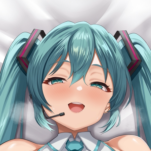 初音未来二次元动漫等身抱枕套