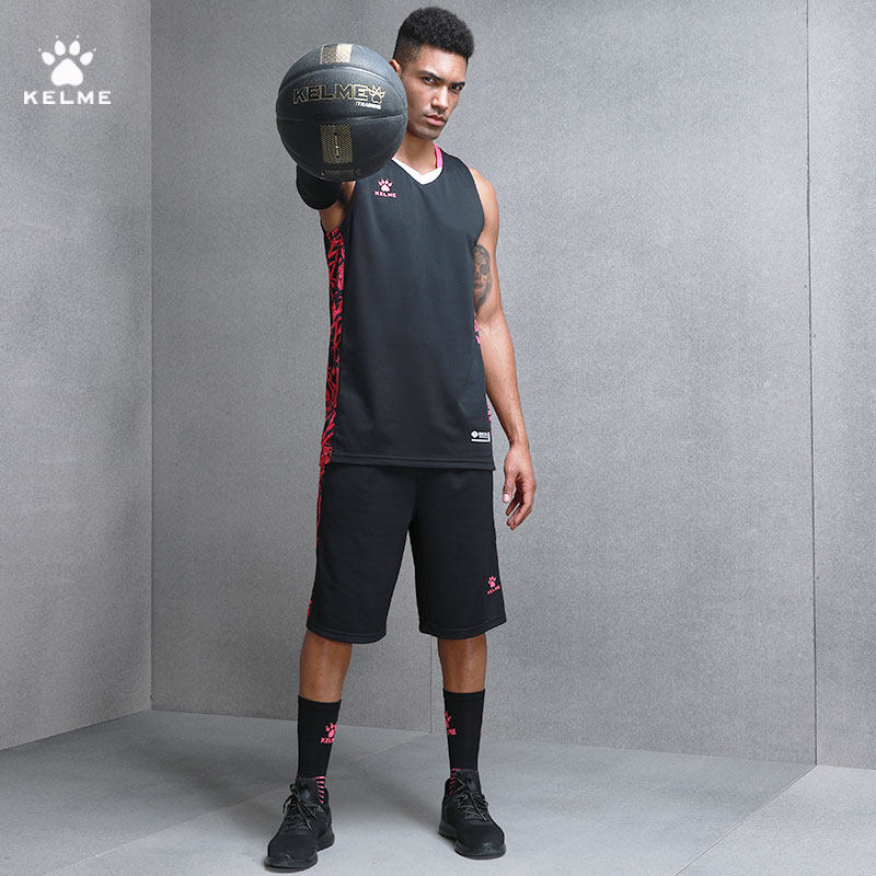 卡尔美 球服篮球男套装 篮球服定制男生训练服学生背心印字蓝球衣