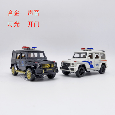 车致音乐灯光奔驰合金车模