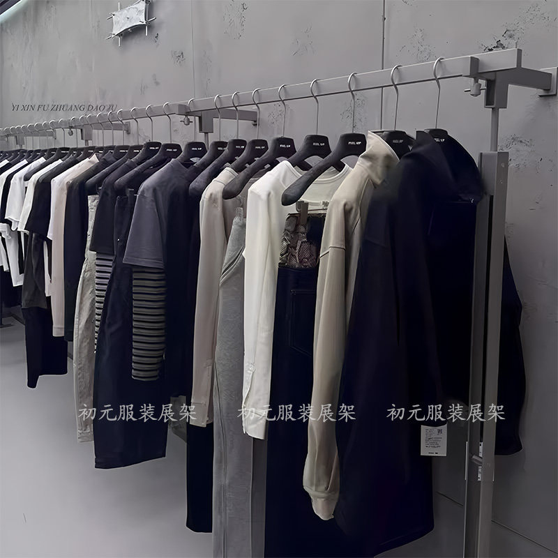 工业风服装店展示架中岛落地架
