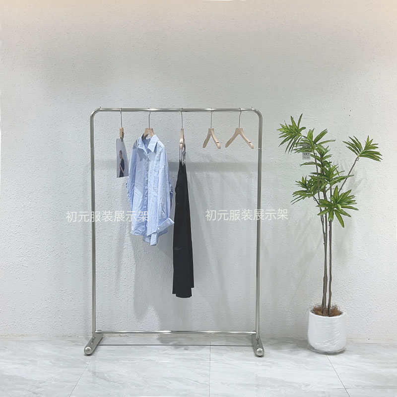 服装店不锈钢拉丝展示架
