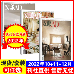 饰设计期刊 装 12月可选 共3本 安邸AD杂志2022年10 时尚 另有1 12月打包 潢家装 家居装 2021年1