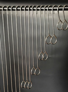 304不锈钢圆管挂钩吊钩服装店专用S钩浴室钩厨房挂勾加粗加长钩子