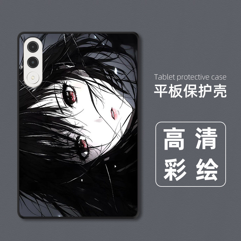 适用联想小新平板Pro GT保护套轻薄软TB710FU外壳防摔11.1英寸黑白风女孩