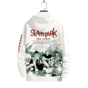 灌篮高手卫衣男湘北高中篮球部周边日系动漫联名加绒外套大码帽衫