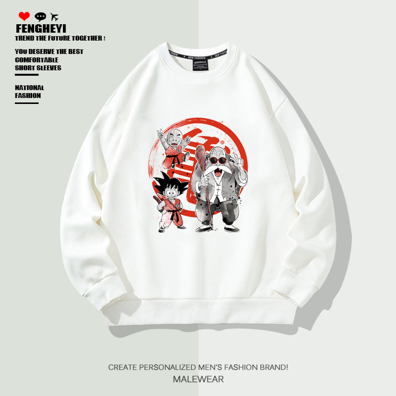 圆领卫衣外套男士七龙珠联名