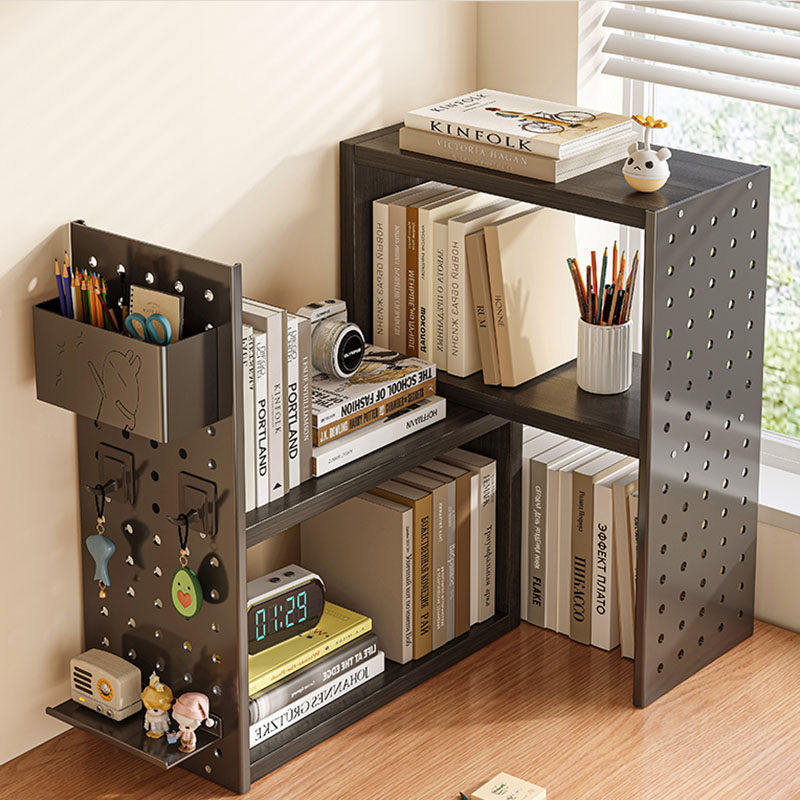 德国精工转角桌面置物架洞洞板可伸缩桌上书架书桌写字台收纳架子