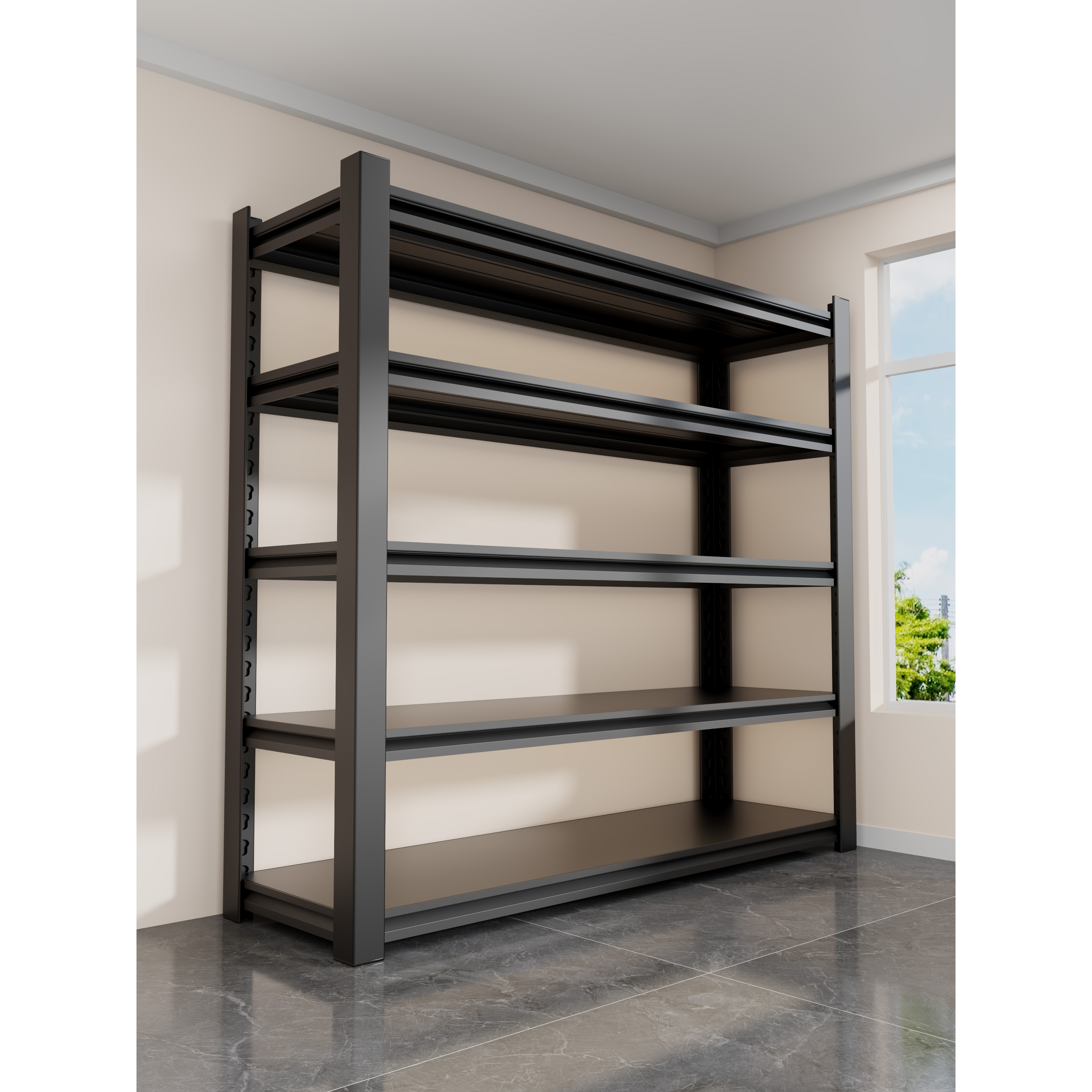 德国精工家用货架多层置物架阳台储物架厨房角钢收纳架快递杂物架