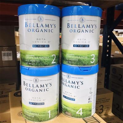 贝拉米白金装有机奶源配方奶粉