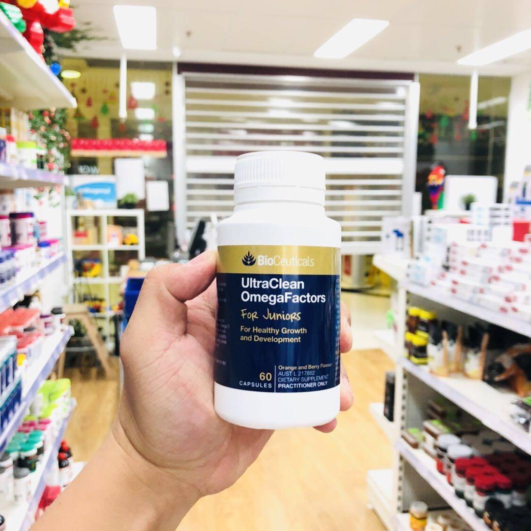 澳洲Bio ceuticals  Bioceuticals高纯度儿童鱼油DHA胶囊vd60粒