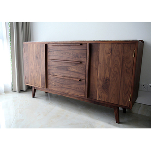 WOOZ/卷边收纳柜 餐边柜 储藏柜展示柜 进口实木榫卯工艺