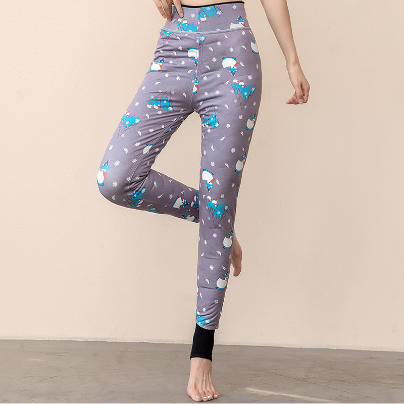 严选大码羽绒600g打底裤女外穿白鸭绒防风加绒加厚高腰保暖棉裤