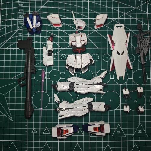 补件 万代 高达 RG独角兽 RG25 1/144 素组补件 拼装模型补件