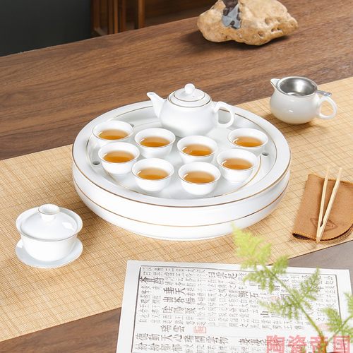 c高温白玉瓷f描金边陶瓷金边