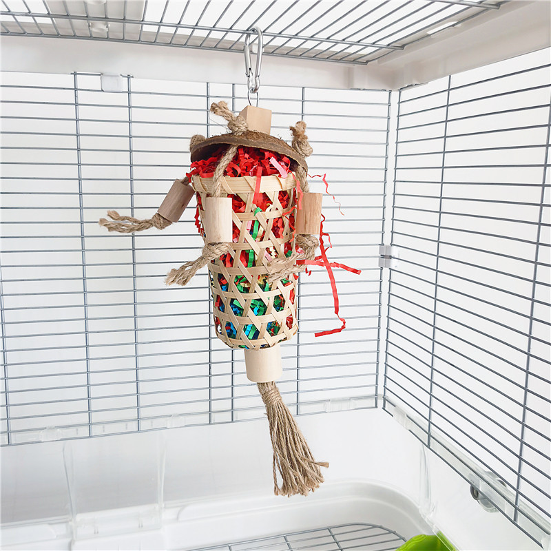 鹦鹉啃咬玩具椰子壳觅食桶磨嘴藤编小鸟玄凤牡丹虎皮解闷鸟笼挂件,宠物/宠物食品及用品,鸟玩具,淘宝优惠券,粉丝福利购,淘宝优惠卷