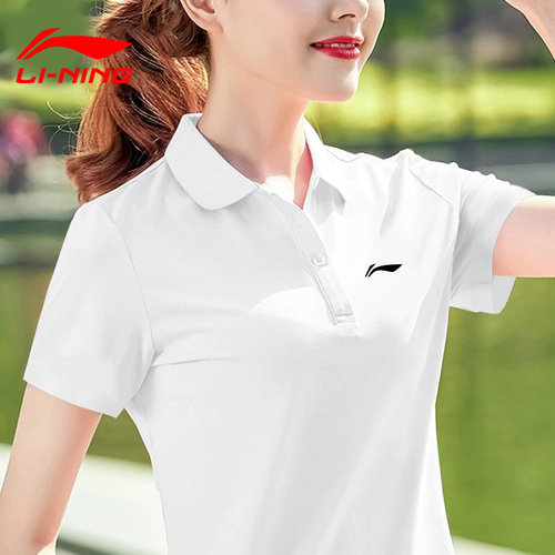 李宁短袖polo衫女款2026新款