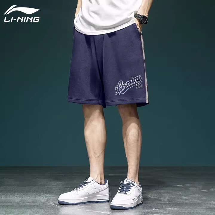 李宁男短裤薄款透气纯棉潮流百搭