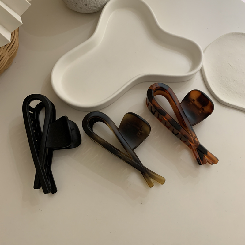 法式冷淡风复古风高级感水滴发夹马尾大抓夹发饰气质2025韩国头饰