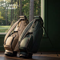 VESSEL高尔夫球包CREWECUPLUXgolf7.5寸4格轻便支架包皮革球杆包