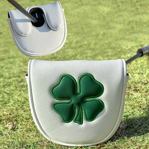 高尔夫球杆推杆套四叶草刺绣强磁吸帽套DF3 LAB通用putter cover
