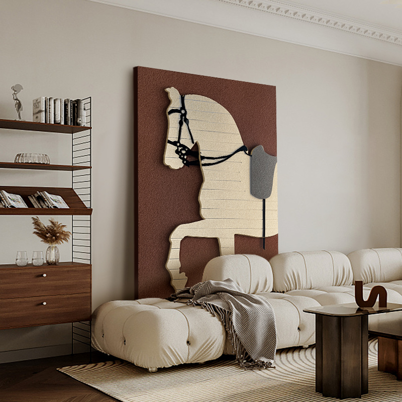 立体实物砂岩画 玄关走廊挂画 客厅高级装饰画 可定制雕刻现代简