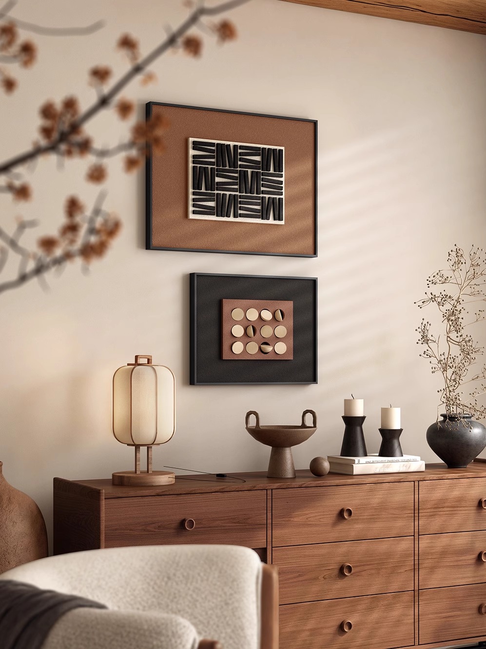 立体法式覆古风客厅装饰画餐厅玄关挂画过道走廊高级感卧室床头画