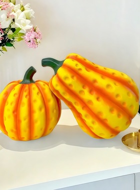跨境万圣南瓜摆件家居客厅装饰树脂工艺品秋季万圣节氛围装饰用品