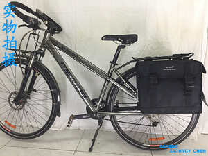 多款出口荷兰复古风格单车自行车后货架包双侧帆布驮包46升