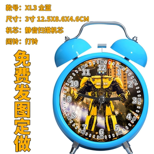 62 变形金刚XL3 儿童闹钟礼物小孩卡通  礼品宝宝卧室学生用专用