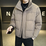 标加厚白鸭绒立领羽绒服男士短款潮牌韩版休闲外套Y5511-P195，男装羽绒服，电商A239