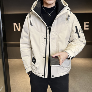 冬季新款工装羽绒服男 短款保暖羽绒外套夹克YR25109-P245图片
