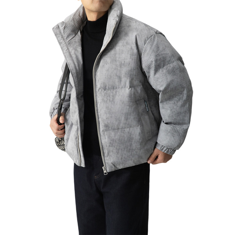 冬季店主风新款立领标羽绒服男短款保暖羽绒外套Y12032-P230,男装羽绒服,电商A239