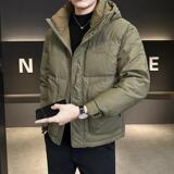 冬季店主风新款连帽羽绒服男短款保暖羽绒外套Y107-P175，男装羽绒服，电商A239