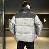 冬季店主新款标拼色立领羽绒服男短款保暖羽绒外套Y11578-P225，男装羽绒服，电商A239