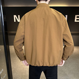 休闲风立领夹克男春秋外套潮牌宽松拉链开衫男士外套JK2616-P125，男装夹克，电商A239