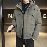 标户外男士连帽羽绒服冬季潮牌高级感防寒服工装外套Y192-P195，男装羽绒服，电商A239