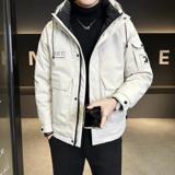 冬季新款店主工装羽绒服男短款冲锋衣保暖羽绒外套Y128-P200，男装羽绒服，电商A239