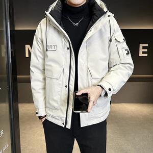 冬季新款店主工装羽绒服男 短款冲锋衣保暖羽绒外套Y128-P200图片