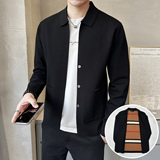 针织翻领天丝开衫春季韩版潮流毛衣百搭外套男士上衣K7737-P130,男装针织衫/毛衣,电商A239, 针织翻领天丝开衫春季韩版潮流毛衣百搭外套男士上衣K7737-P130,男装针织衫/毛衣,电商A239,