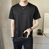 夏季时尚男士短袖t恤休闲钢印圆领半袖百搭上衣T95505-P38，男装T恤，电商A239