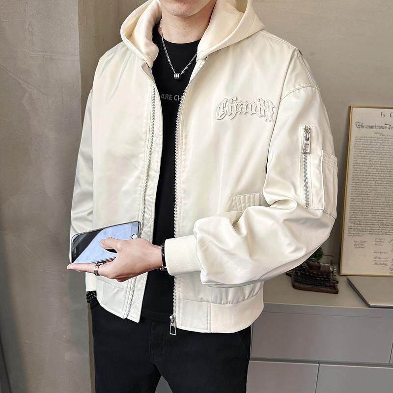 春季男士可拆卸帽子夹克外套时尚百搭宽松上衣男装潮JK2526-P160图片