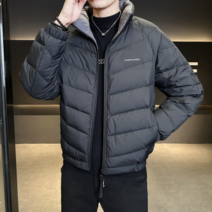 标轻薄排骨羽绒服男冬季潮流立领短款外套男士夹克Y8605-P160图片