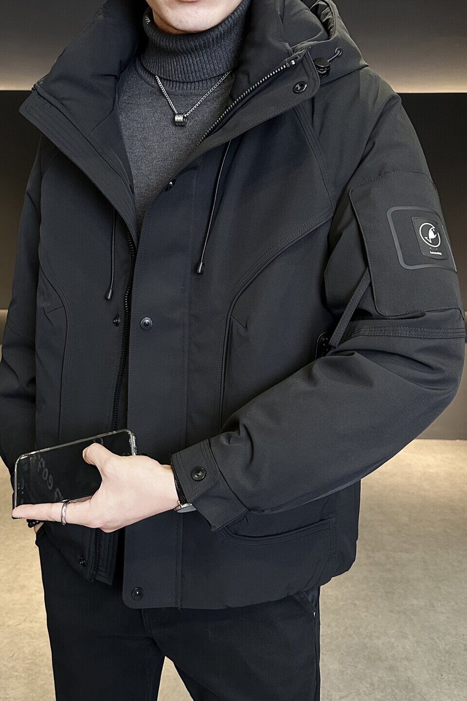 冬季新款工装羽绒服男短款保暖羽绒外套Y2572-P265,男装羽绒服,电商A239