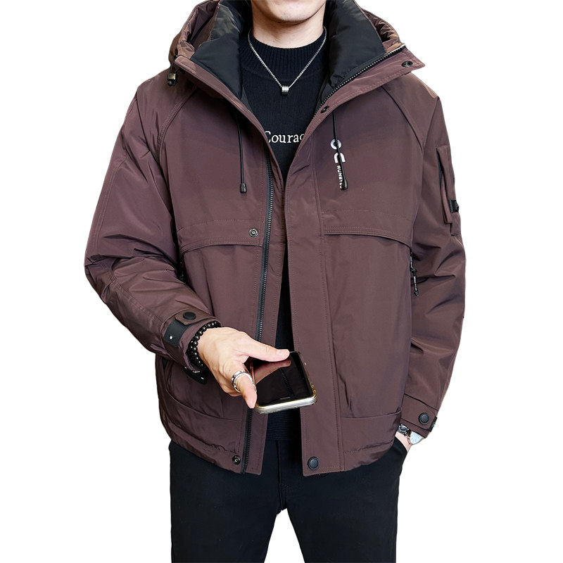冬季新款工装羽绒服男短款保暖羽绒外套夹克Y2553-P245,男装夹克,电商A239