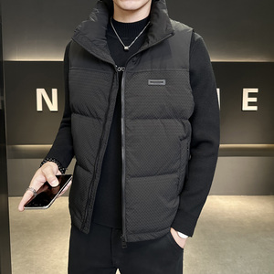 羽绒马甲男冬季新款潮流立领加厚保暖背心男士外穿坎肩M8083-P120图片