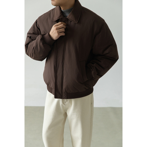 老钱风标翻领羽绒服夹克外套男潮流百搭冬季上衣外套Y5535-P195图片