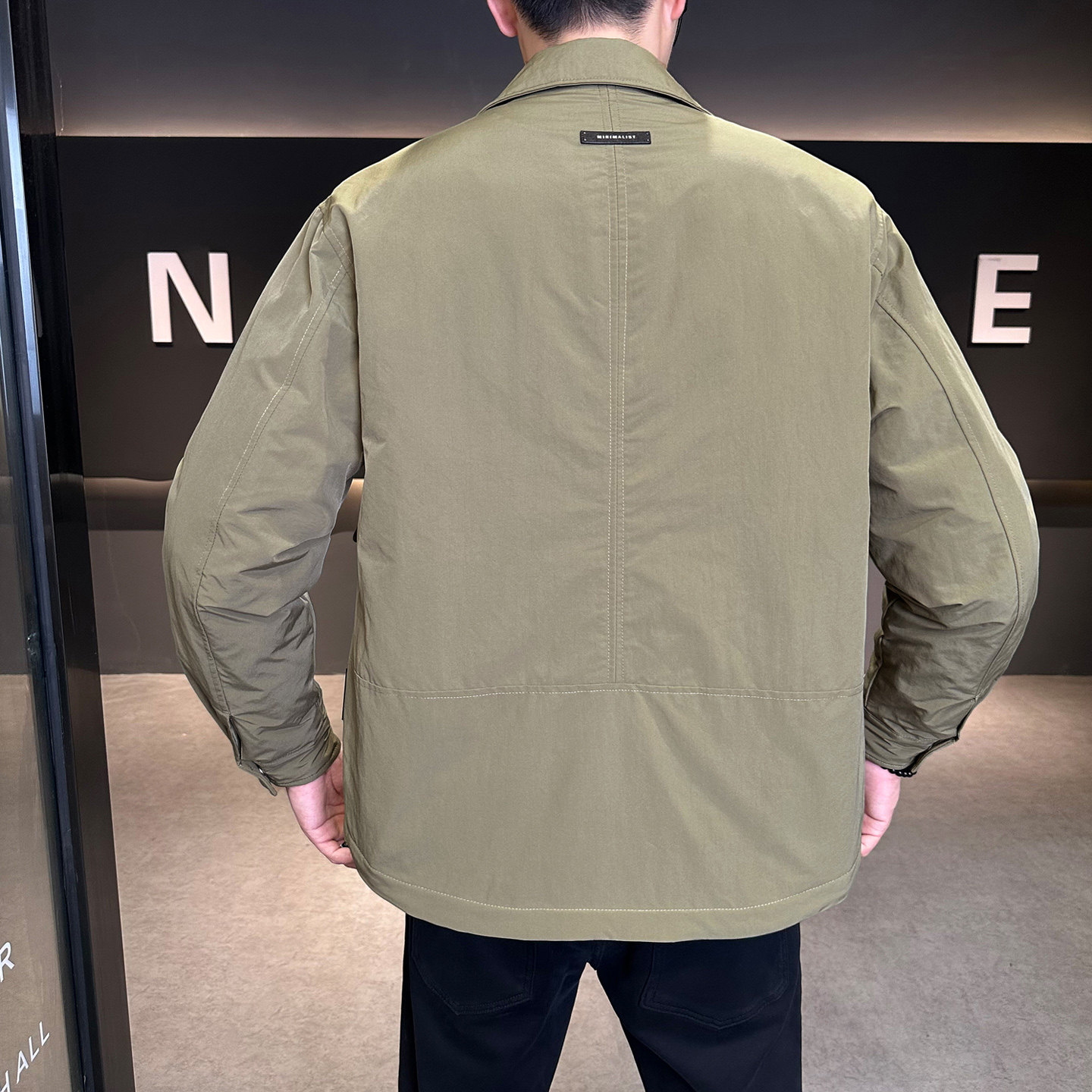 标轻薄羽绒服男冬季潮流翻领短款巴恩风外套男士夹克Y173-P165,男装夹克,电商A239