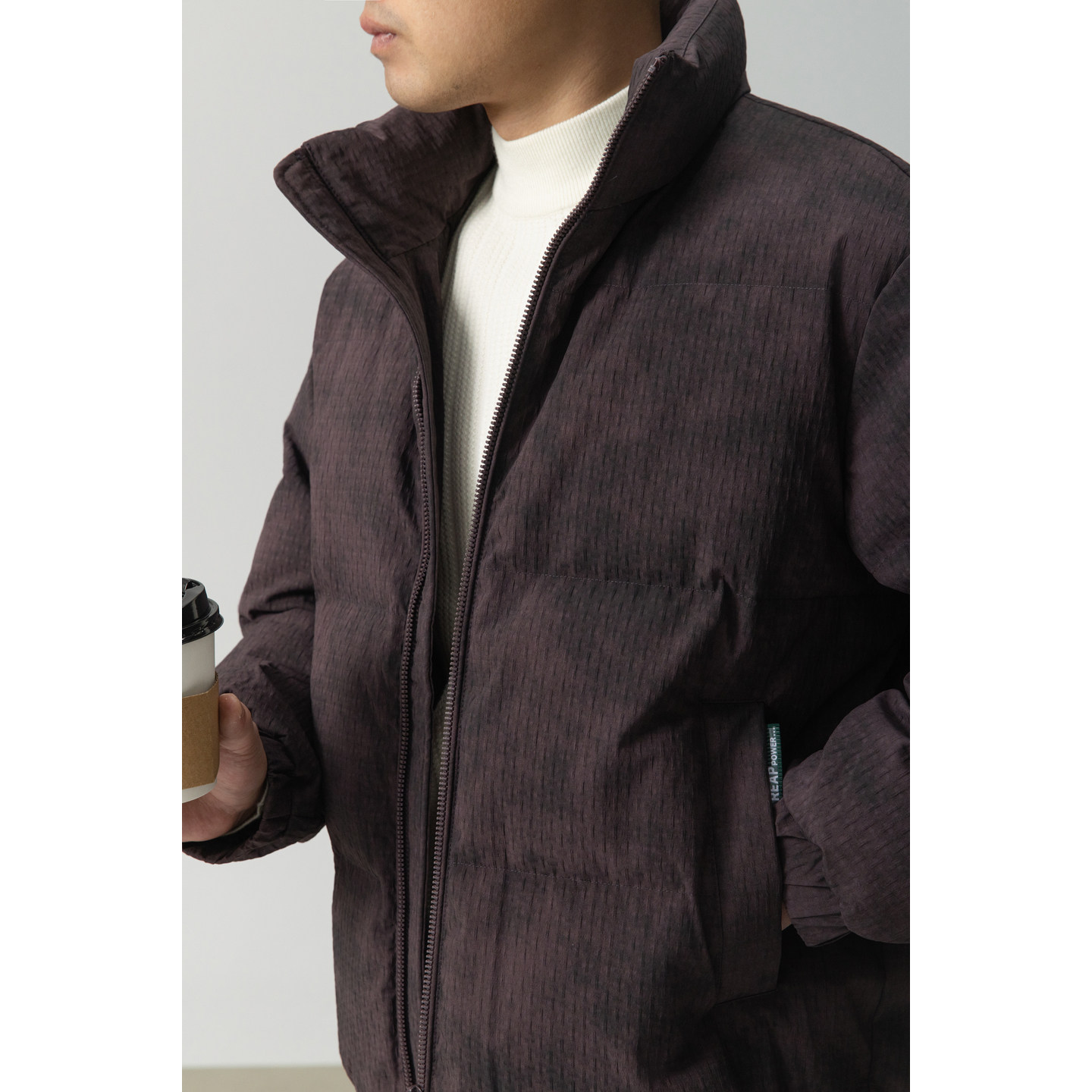 冬季店主风新款立领标羽绒服男短款保暖羽绒外套Y12032-P230,男装羽绒服,电商A239
