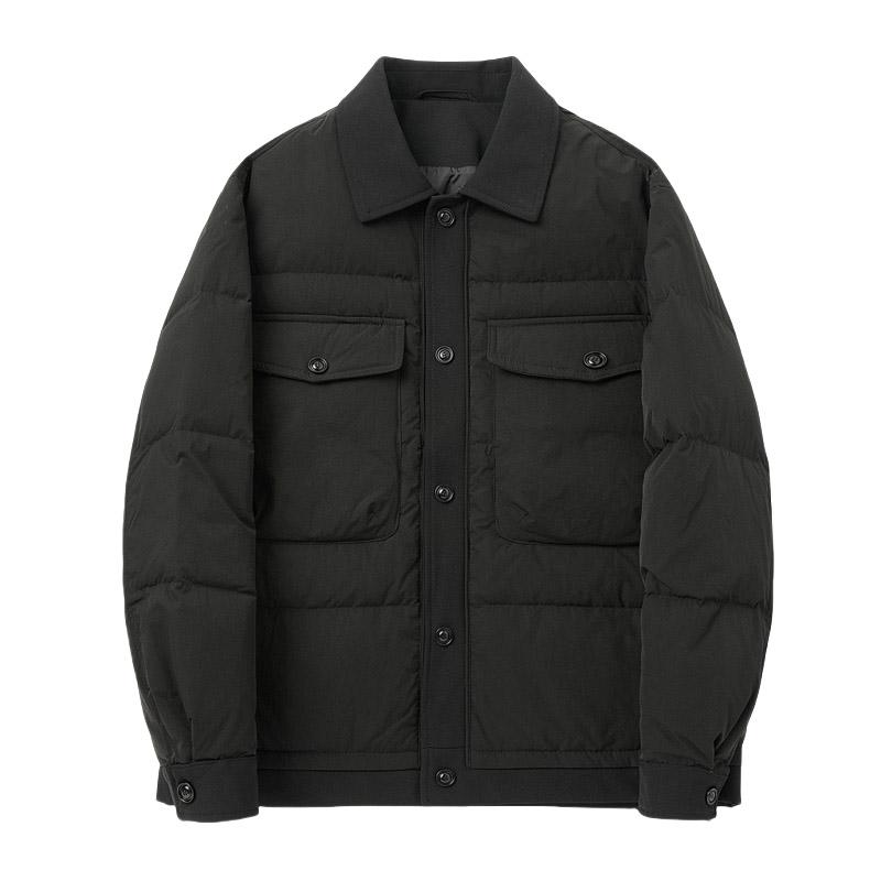 羽绒服男冬季潮流翻领短款外套男士衬衫款羽绒外衣Y6685-P170,男装羽绒服,电商A239